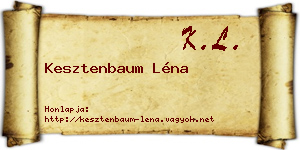 Kesztenbaum Léna névjegykártya